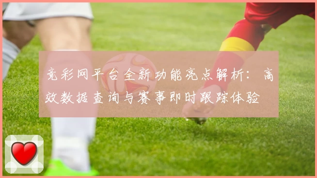 竞彩网平台全新功能亮点解析：高效数据查询与赛事即时跟踪体验